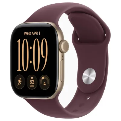 Apple Watch Series 12 42 мм Light Gold — изящные часы в золотом корпусе