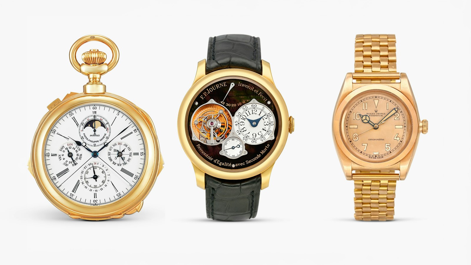 F.P. Journe Tourbillon Souverain, розовое золото, чёрный перламутр