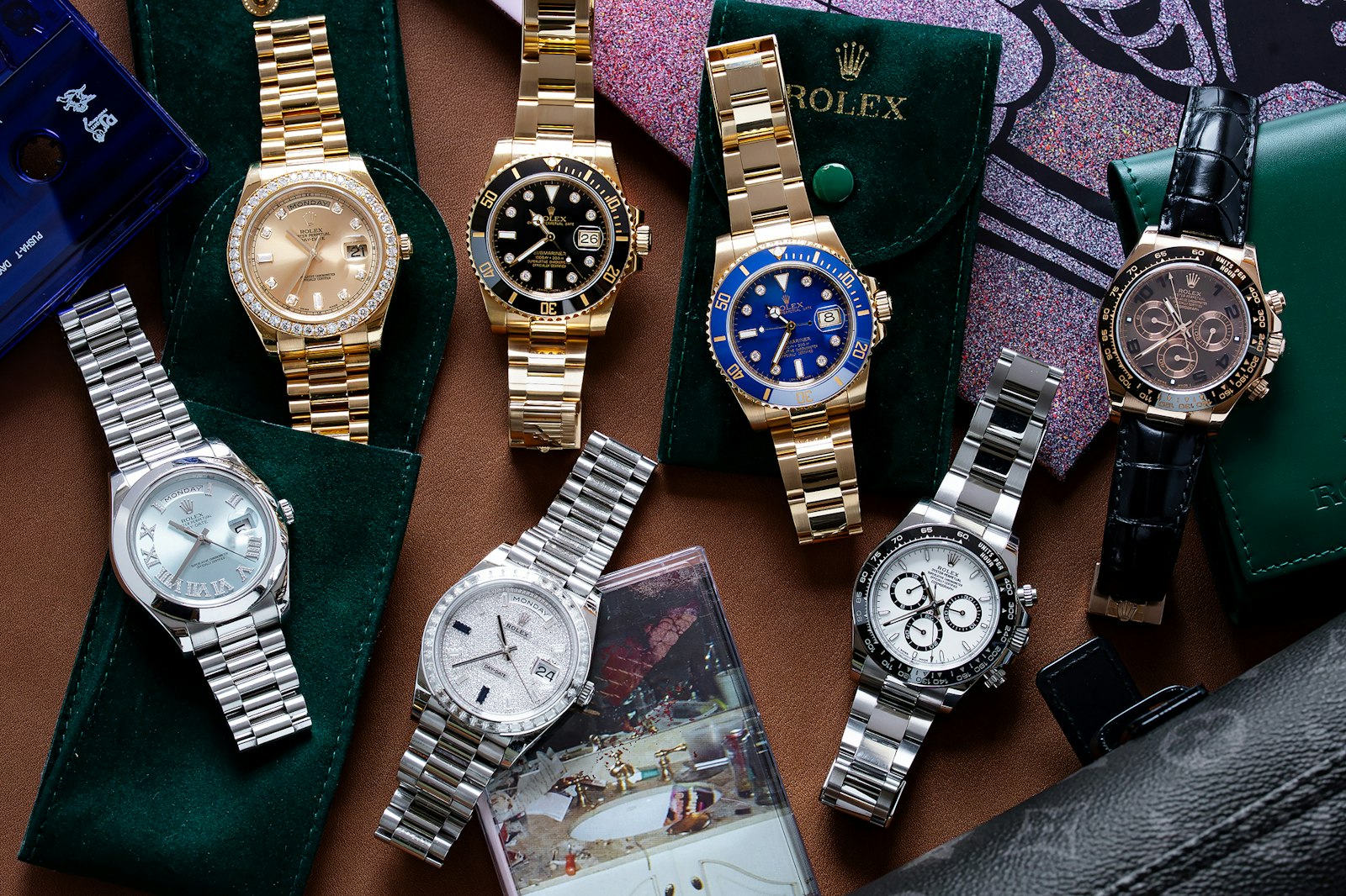 Синий Rolex Submariner